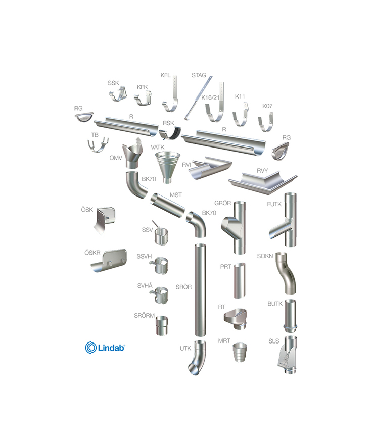 Stuprör sror krympt en ände Antikvit 001 87x1000mm