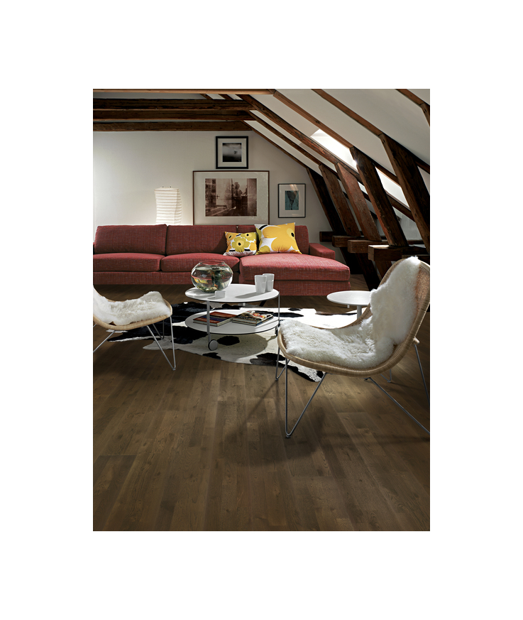 Parkett ek brownie mattlack Borst brun 15mm