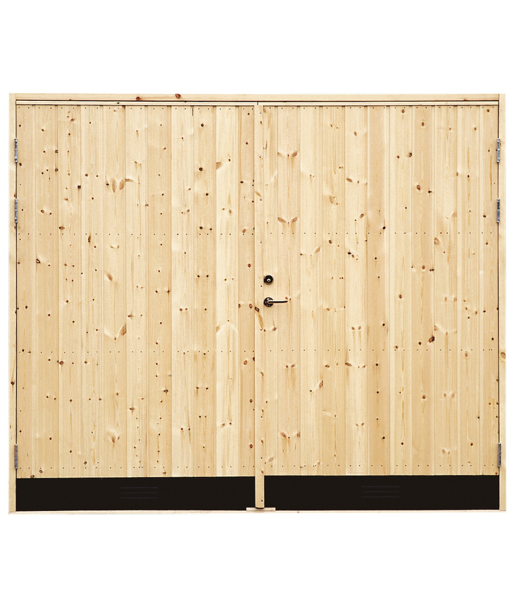 Garageport 10gr rak panel Inkl 2st dörrspärrar 25x21