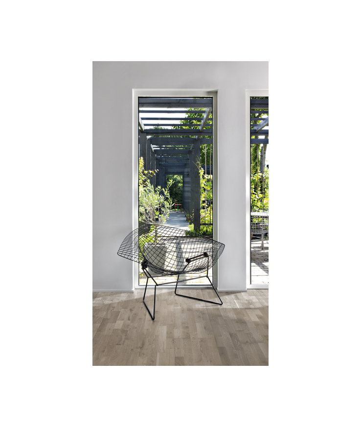 Parkett ek alloy mattlack Borst grå 15mm