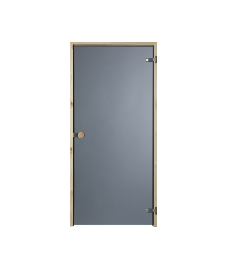 Bastudörrset easy 08x20 obeh Furu tonat glas höger