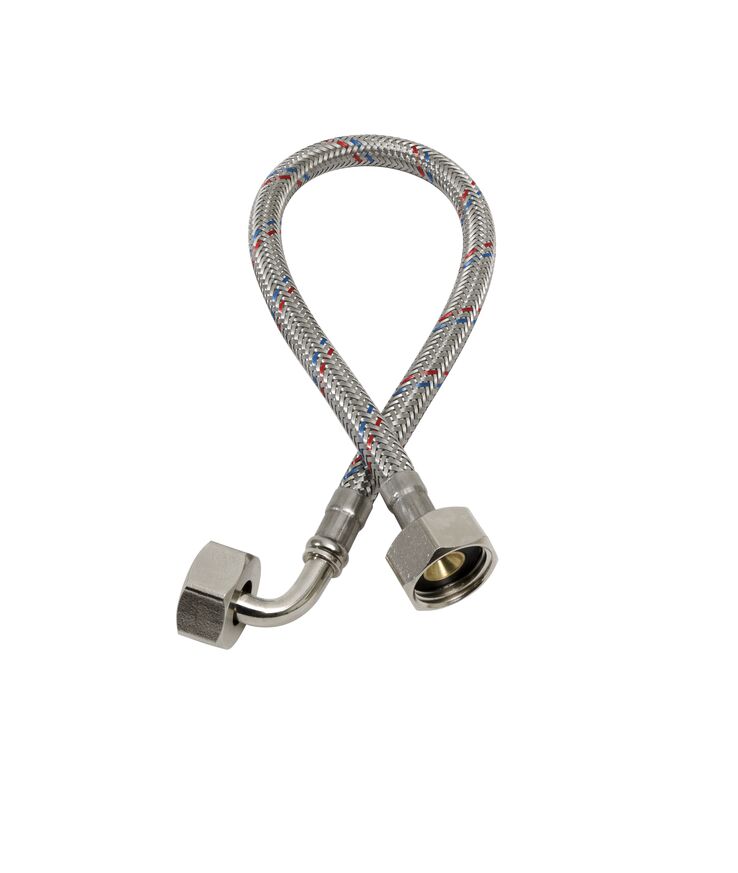 Slang ansl pex rak/vinkel rf Omflät dn8 g15/g20 1200mm