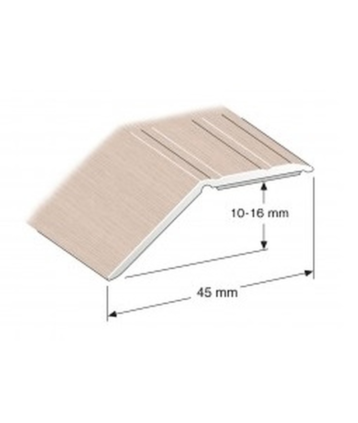 Nivålist självhäftande Vitkalkad ek 10-16mm 200cm