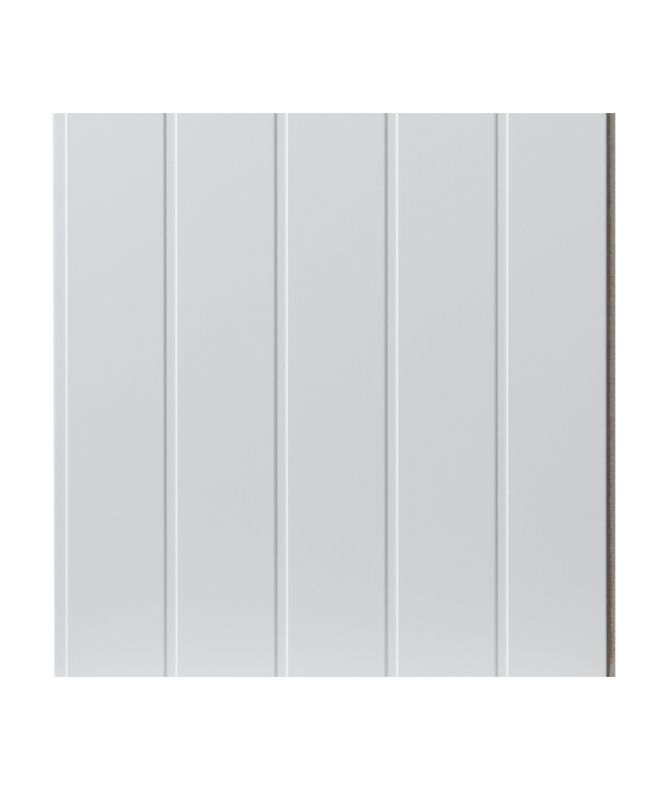 Väggpanel huntonit penselmålad Skygge brilli vit 11x620x2390