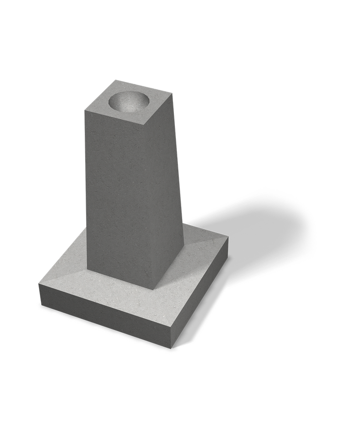 Plint 750 typ carport 750x500x500mm