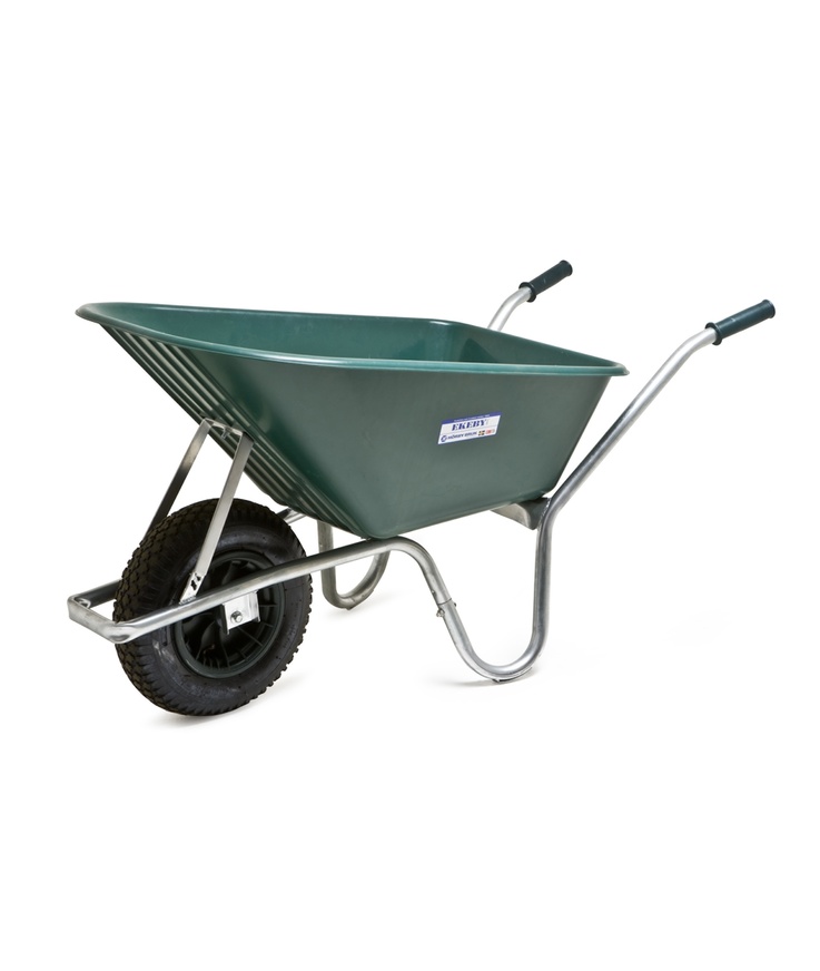 Skottkärra ekeby galv k plastk 100l omonterad