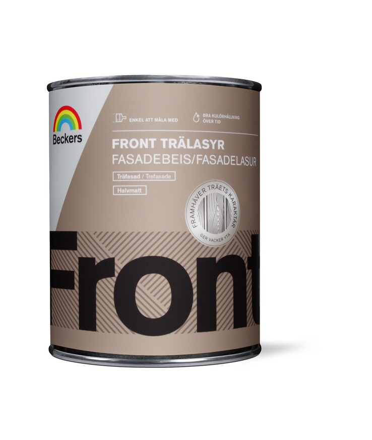 Trälasyr front svart 1l