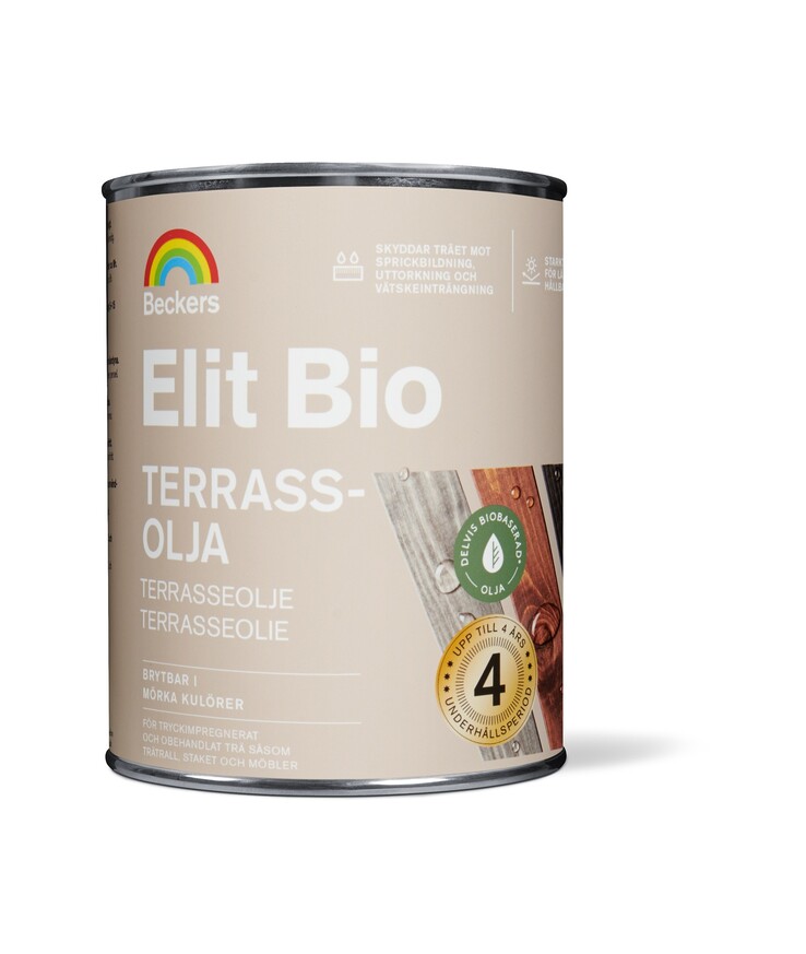 Terrassolja elit bio grå 0,9l