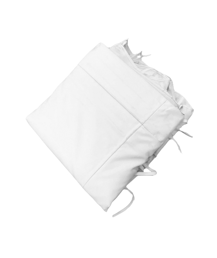 Extratak till väggpergola vit 3x4m