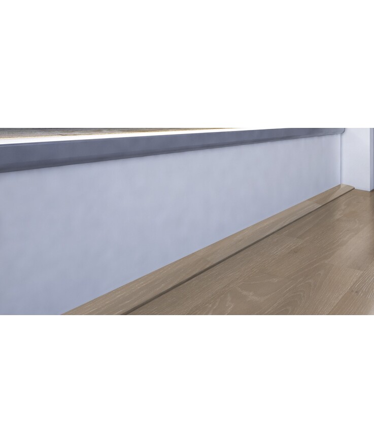 Avslutningslist massiv ek nou Gray alloy 38x22x2400mm