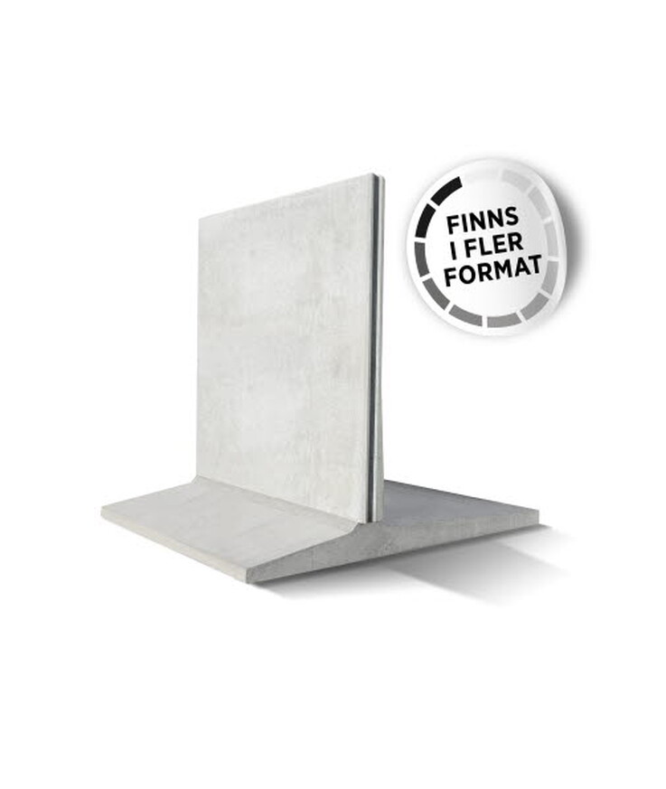 Stödmur t-stöd not-not 20kn/m2 Slät 1800x2000 7214-18202034