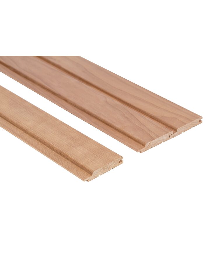 Bastupanel i värmebehandlad Asp 15x90x1800mm 6st