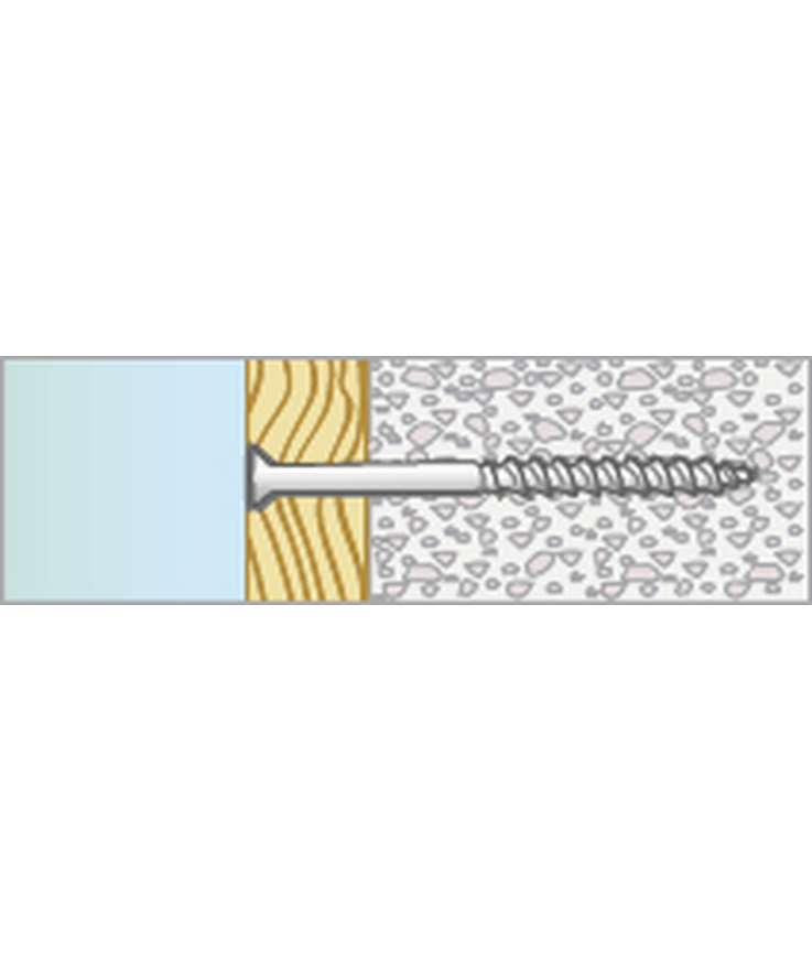 Lättbetongskruv kullrigt huvud Corrseal 8x65