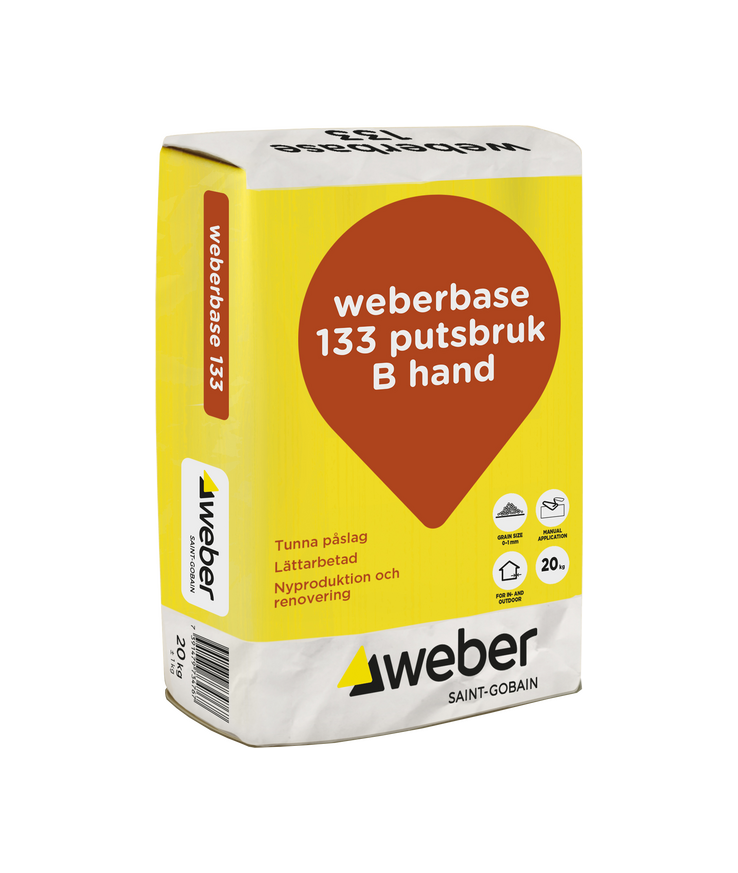 Putsbruk base 133 b hand 20kg