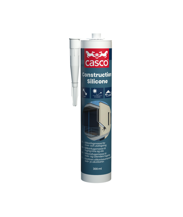 Fogmassa construction silicone Casco transparent 300ml