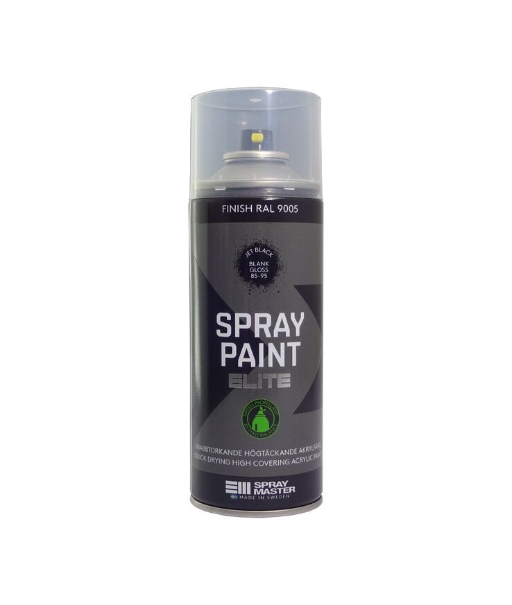 Sprayfärg spray master elite Svart blank 400ml