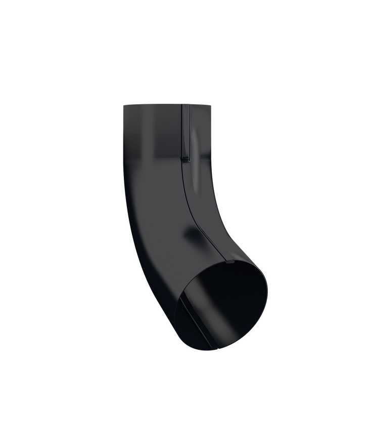 Stuprörsböj bk konisk svart 015 70gr 87mm