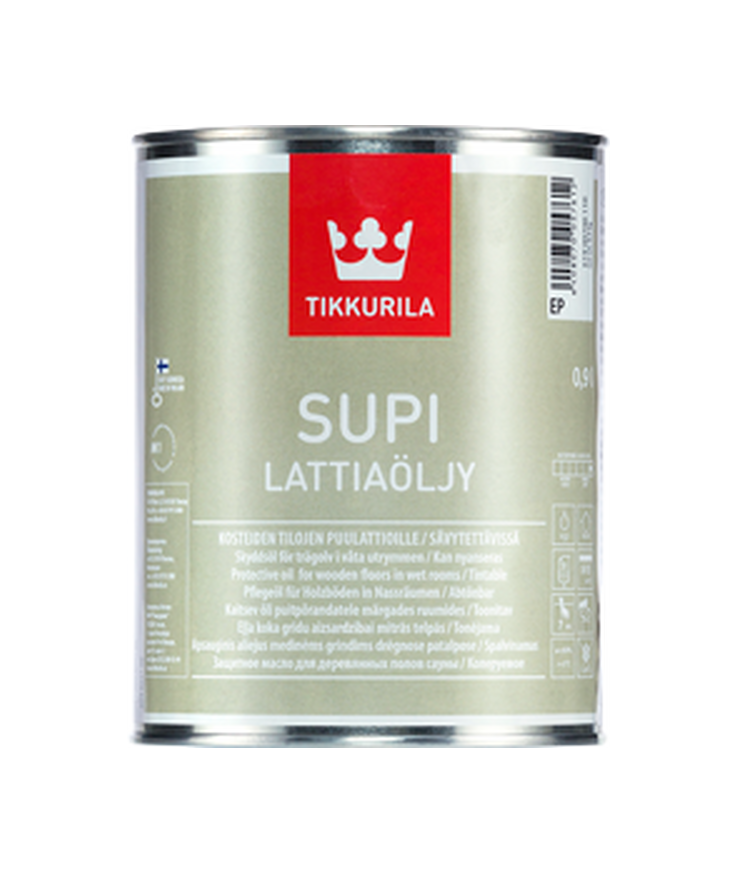 Bastugolvolja supi lattiaöljy Ec bas 0,9l