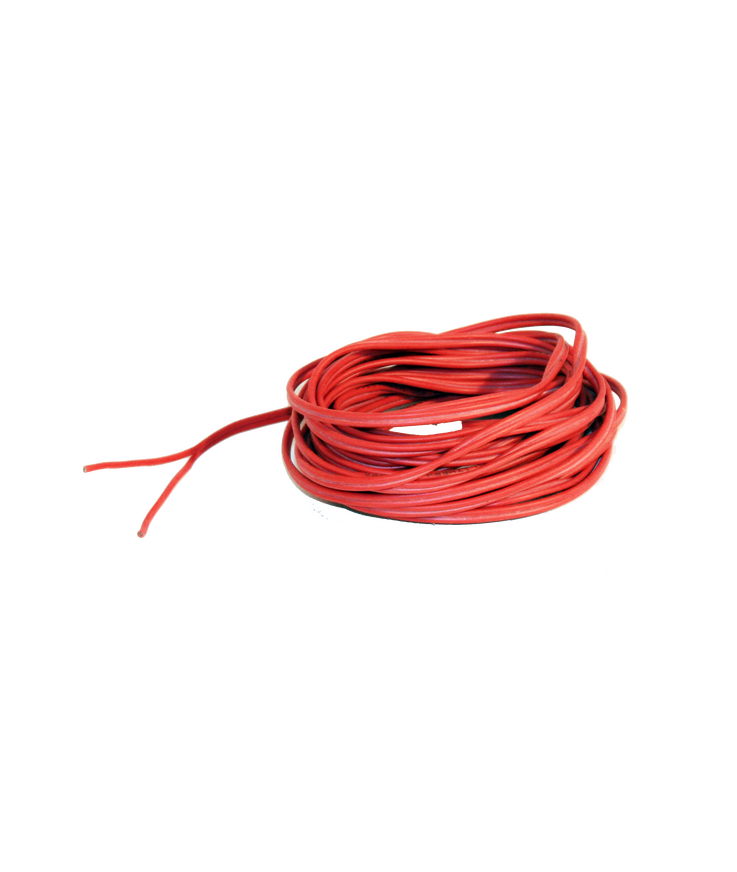Silikonkabel röd 2x0,5mm2