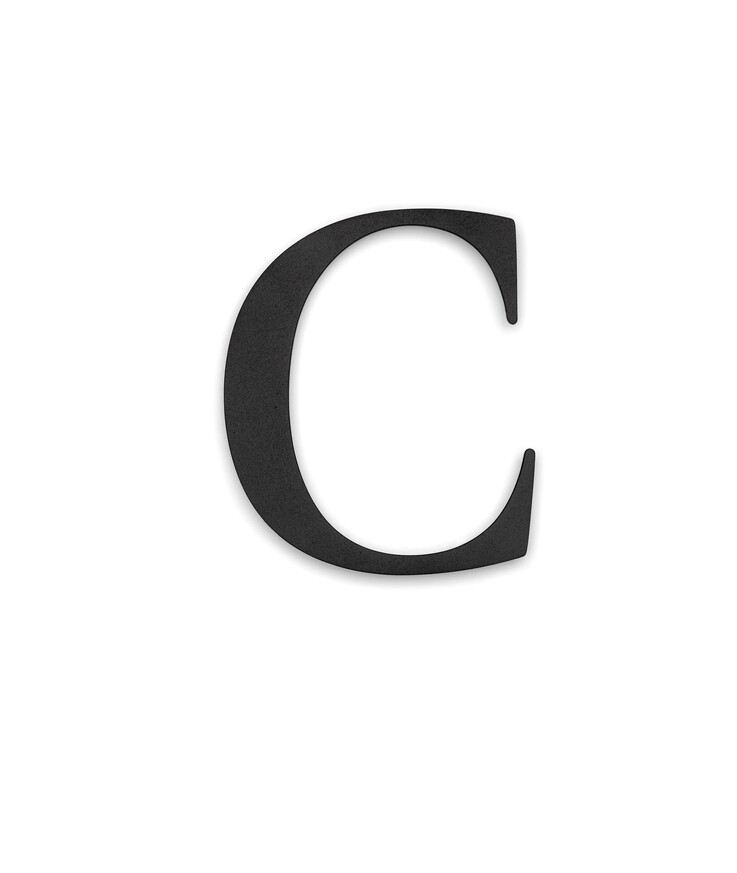 Bokstav century c svart 101x86mm