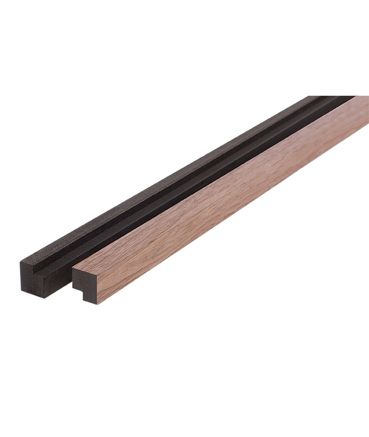 Avslutningslist premium walnut 22x25x3000mm