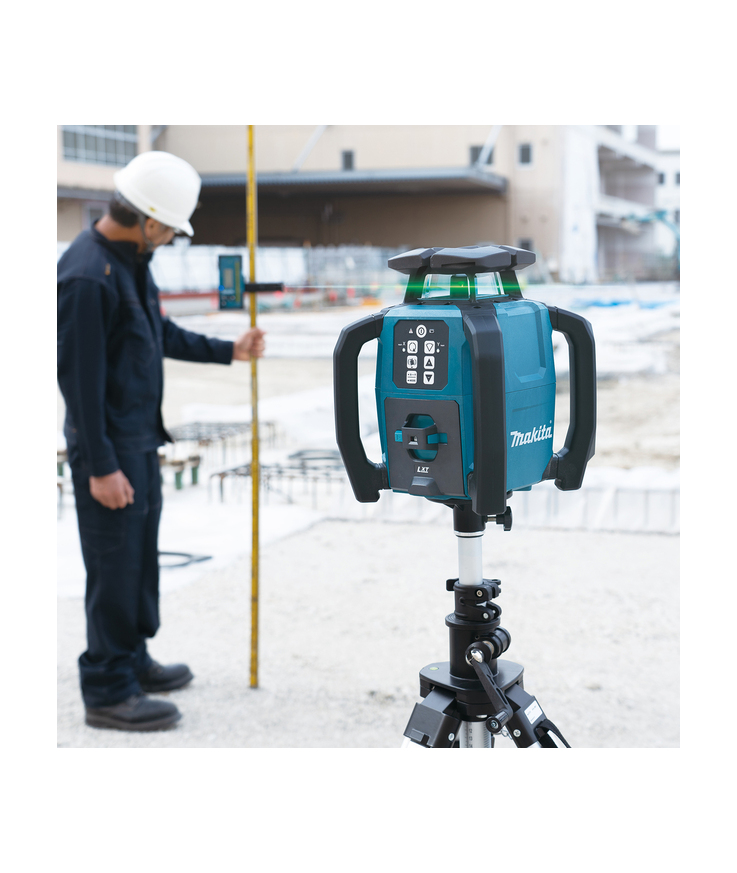 Rotationslaser skr001z makita 12-40v solo grön räckvidd 800m