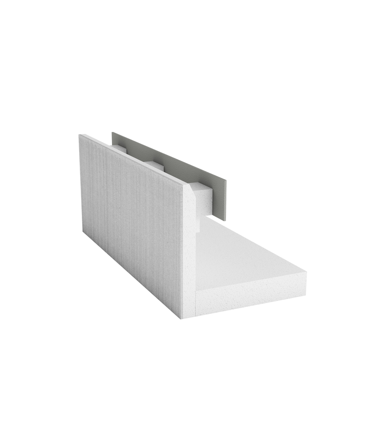 Garage-element rakt borstad H500