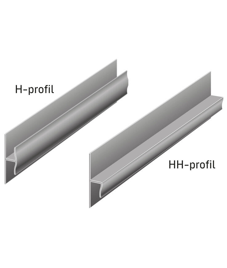 H-profil plast 2700mm