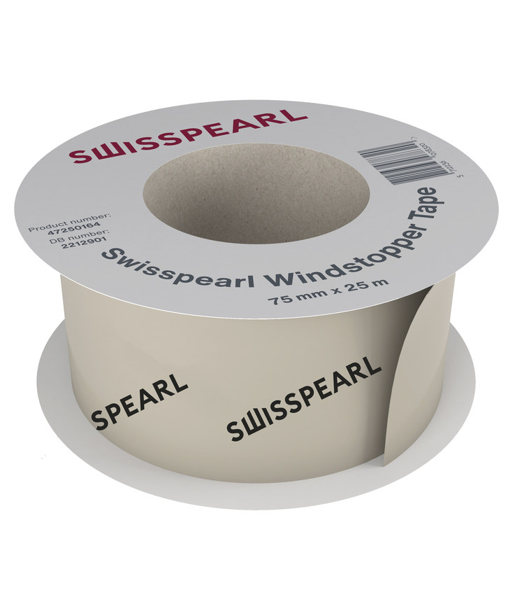 Tape windstopper swisspearl 75mm 25m