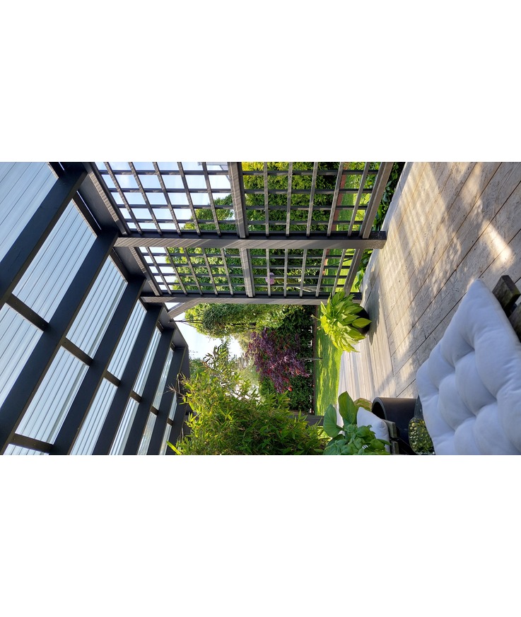 Plasttak korrugerad gop suntuf 76/18 rök 4000x1260mm