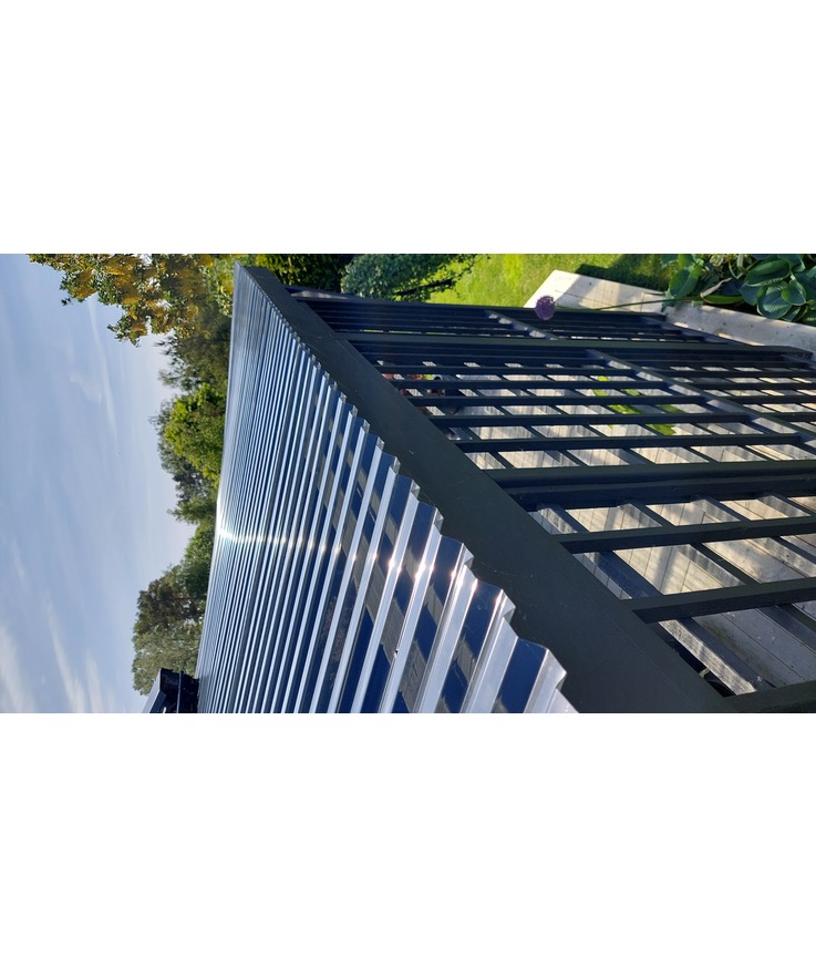 Plasttak korrugerad gop suntuf 76/18 rök 4000x1260mm