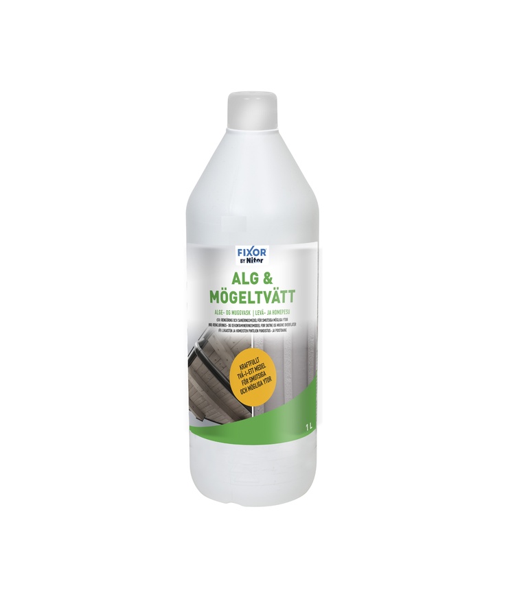 Alg&mögeltvätt nitor fasad