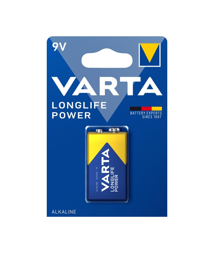 Batteri longlife power 9v Scand bli 1