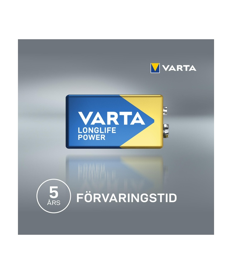 Batteri longlife power 9v Scand bli 1