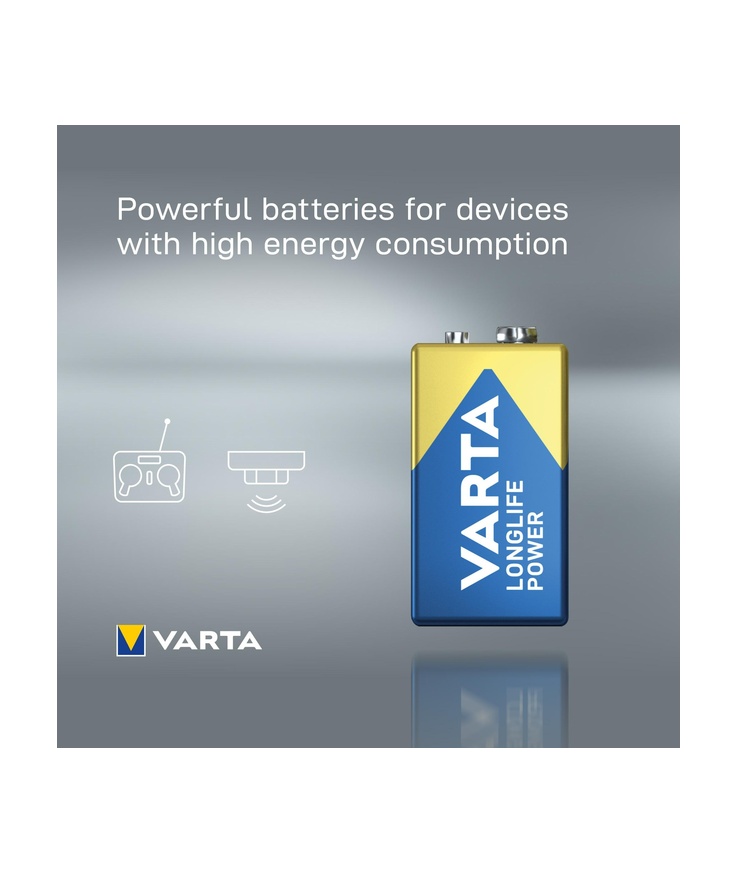 Batteri longlife power 9v Scand bli 1