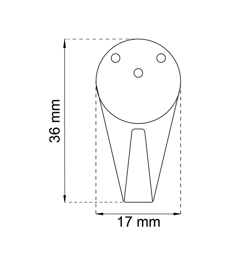 All-krok 613 vit 36x17mm
