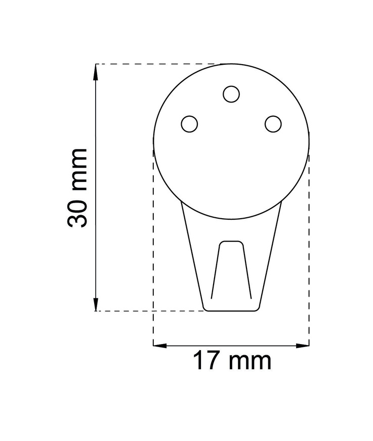 All-krok 612 vit 30x17mm