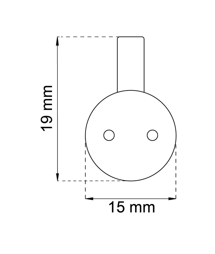 All-krok 611 vit 19x15mm