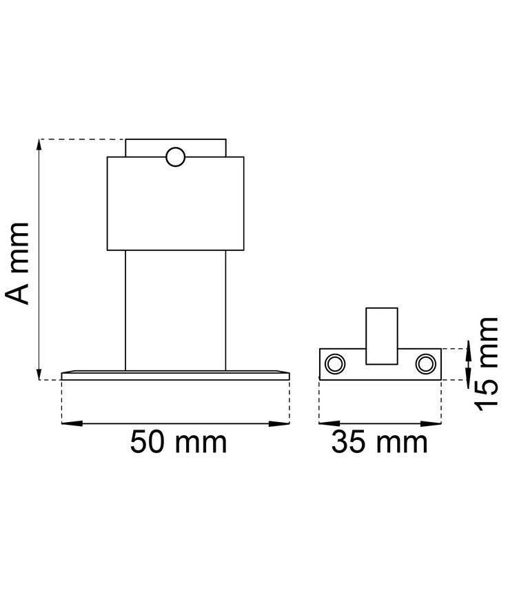 Dörrhållare 393 rf 70mm