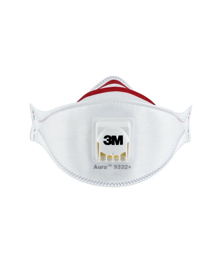 Andningsskydd 9332+aura ffp3 Med ventil