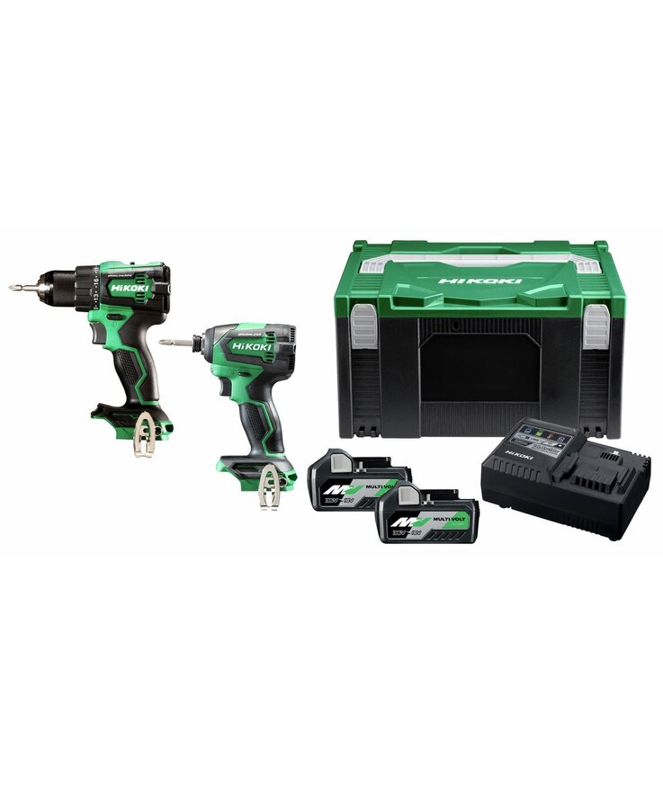 Combo kit kc18de (ds/wh) hsc Hikoki 2xbsl36a18 uc18ysl3 18v
