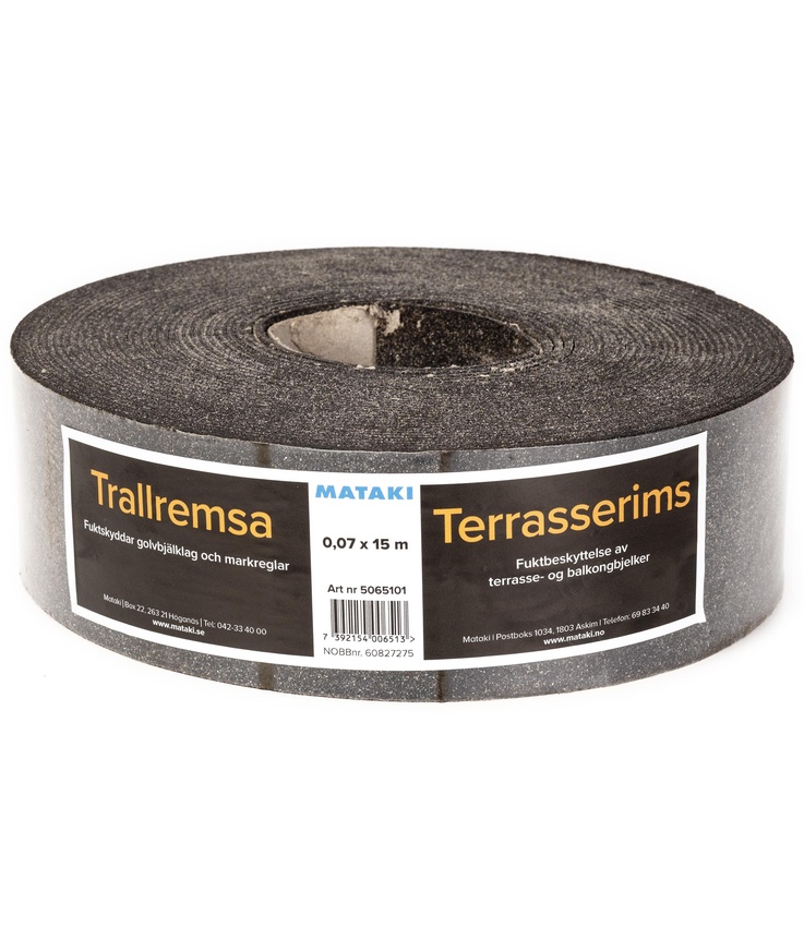 Syllremsa trallremsa 15x0,07m