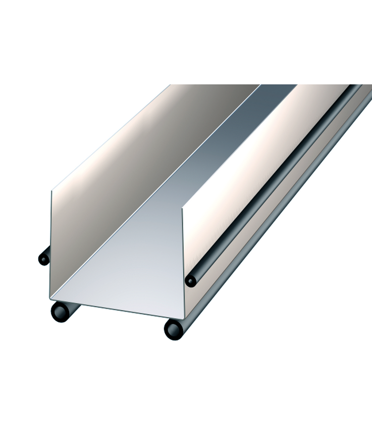 Skena skt55 med tätlister Galvad 95x55x0,47x3000mm
