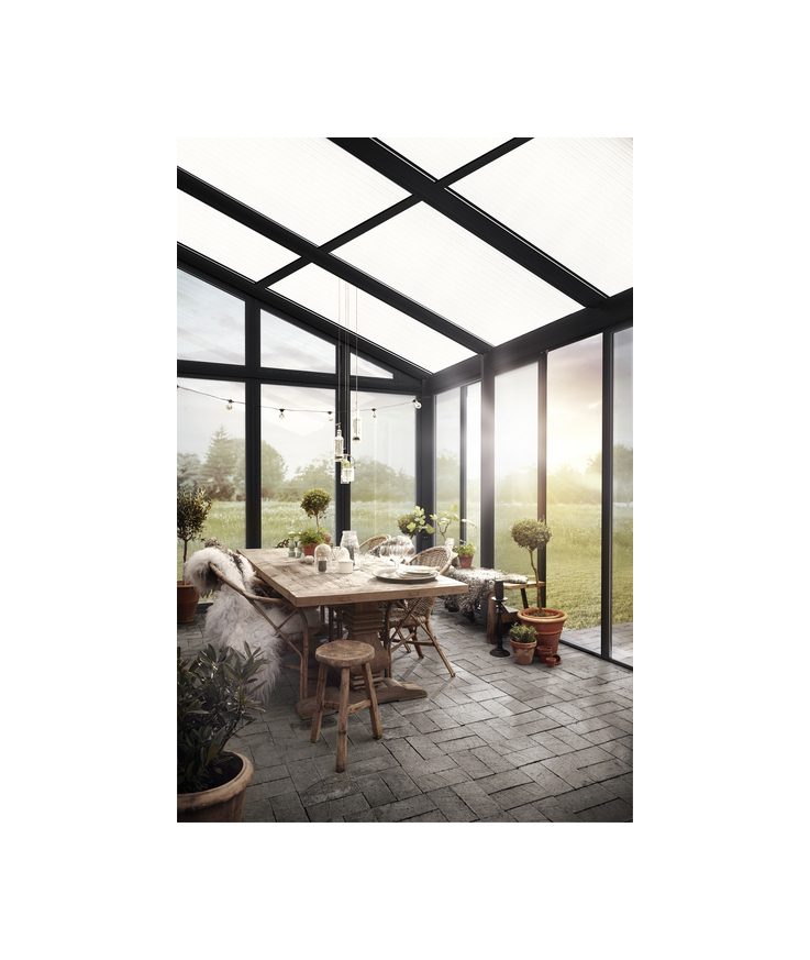 Kanalplast gop multiglas klar 2500x980x16mm