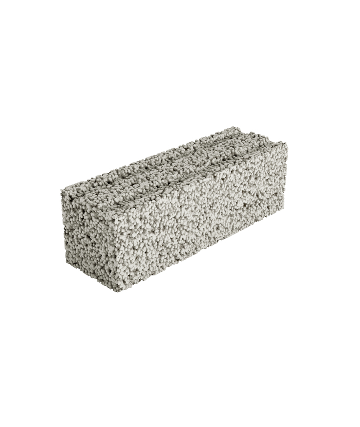 Murblock bas 190 spårat 190x190x590