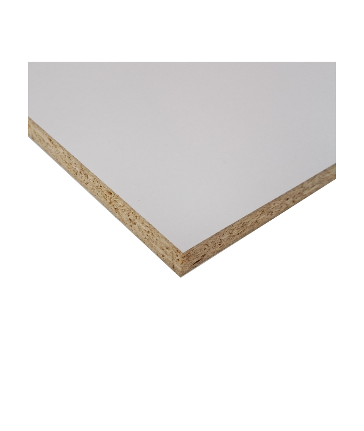 Spånskiva melamin vit/vit 19x2490x1220mm