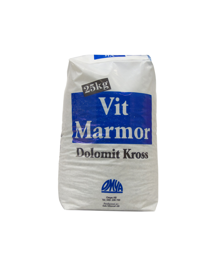 Marmorkross vit 3-5mm 25kg