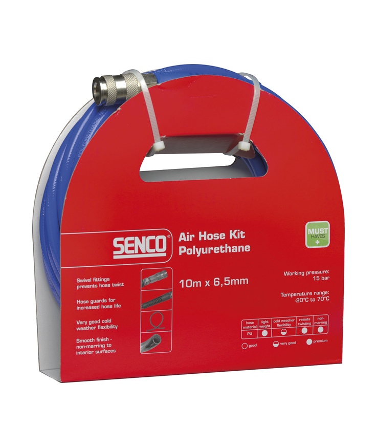 Slangsats pu senco standard Dm. 8x12mm, 10 meter