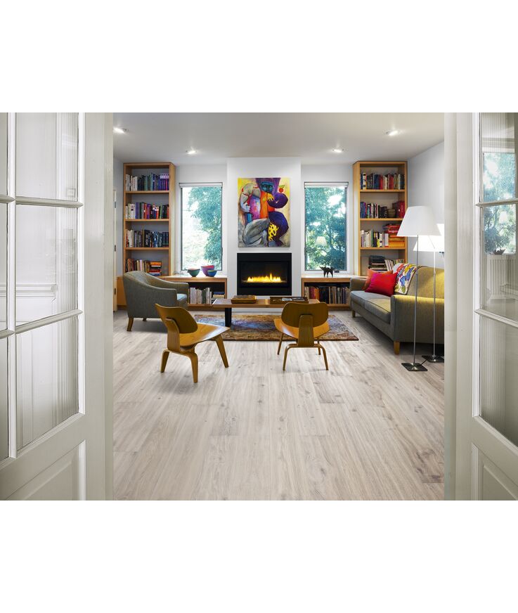 Parkett ek vista 1-stav olja Vit borst hand fas 240 15mm