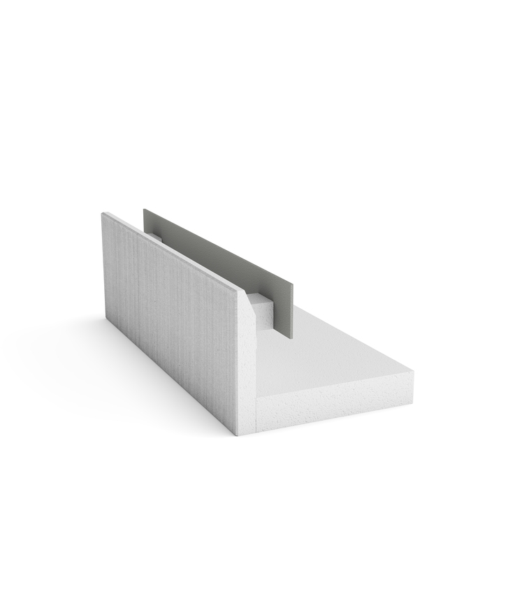 Garage-element rakt borstad H400